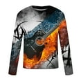 thumbnail image 4 of Patlollav Mens Tops Casual Short Sleeve Pullover 3D Printed Realistic Print T-Shirt, 4 of 6