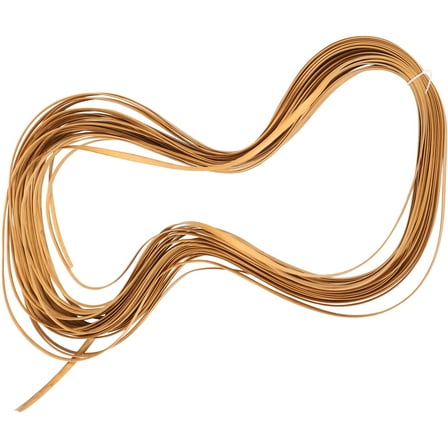 LOLIPPYY Light Brown Plastic Rattan Material for Chair Repair, Cabinet Weaving, and Basket Craft Projects