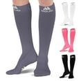 thumbnail image 5 of Mojo Compression Socks for Men&Women Circulation 20-30mmHg - Carbon Grey, Small, 5 of 10