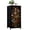 Color 1, variant on Dresser for Bedroom with 4 Storage Drawers Dark Gothic Raven Perched Human Skull Foggy Forest Dressers Chest of Drawers Steel Framed Fabric Closet Organizers for Dorm Entryway