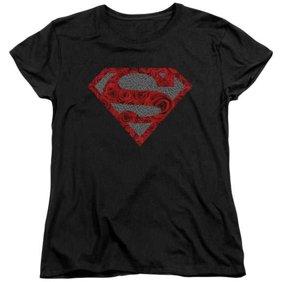 Superman - Elephant Rose Shield - Women's Short Sleeve Shirt - Small