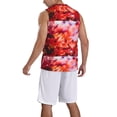 thumbnail image 5 of Easygdp Autumn Maple Leaves Men's Mesh Basketball Jersey Quick Drying Sleeveless Shirts Fitted Muscle Tank Tops Sport Round Neck T-Shirt - 4X-Large, 5 of 9