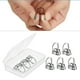 thumbnail image 4 of 8 púas de material acero inoxidable para guitarra acústica, eléctrica, clásica, ukelele, banjo, púas, púas, de uñas con estuche de almacenamiento Plata grande Hugo púas de dedo, 4 of 10