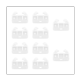 thumbnail image 1 of 20 Pcs Guides de Rail de Tiroir en Plastique, Pièces de Rechange pour Commodes, Hutches, 1 of 8