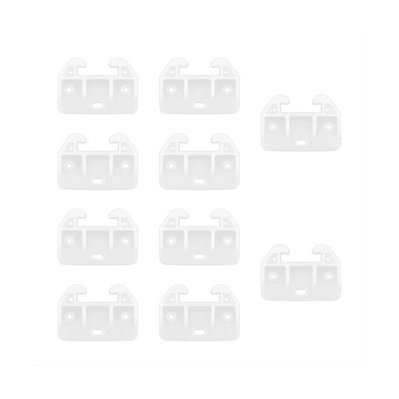 20Pcs Drawer Track Guides Plastic Drawer Guides Drawer Slides Replacement Furniture Parts for Dressers, Hutches