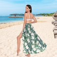 thumbnail image 5 of Women Sarong Wraps Beautiful Lily Swimsuit Beach Pareo Bikini Coverups Skirt M, 5 of 7