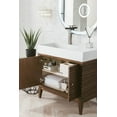thumbnail image 4 of James Martin Vanities 210-V36-Gw Linear 36" Single Basin Walnut Wood Vanity Set - Wood, 4 of 7