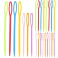 thumbnail image 1 of CUITING 40 Colorful Plastic Sewing Needles for Kids Crafts - 7cm/9cm, 1 of 5