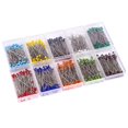 thumbnail image 4 of Alfileres de costura de 10 colores, alfileres de cabeza de bola de cristal de 38mm para confección, componentes de joyería, decoración de flores oso de fresa Hogar, 4 of 6