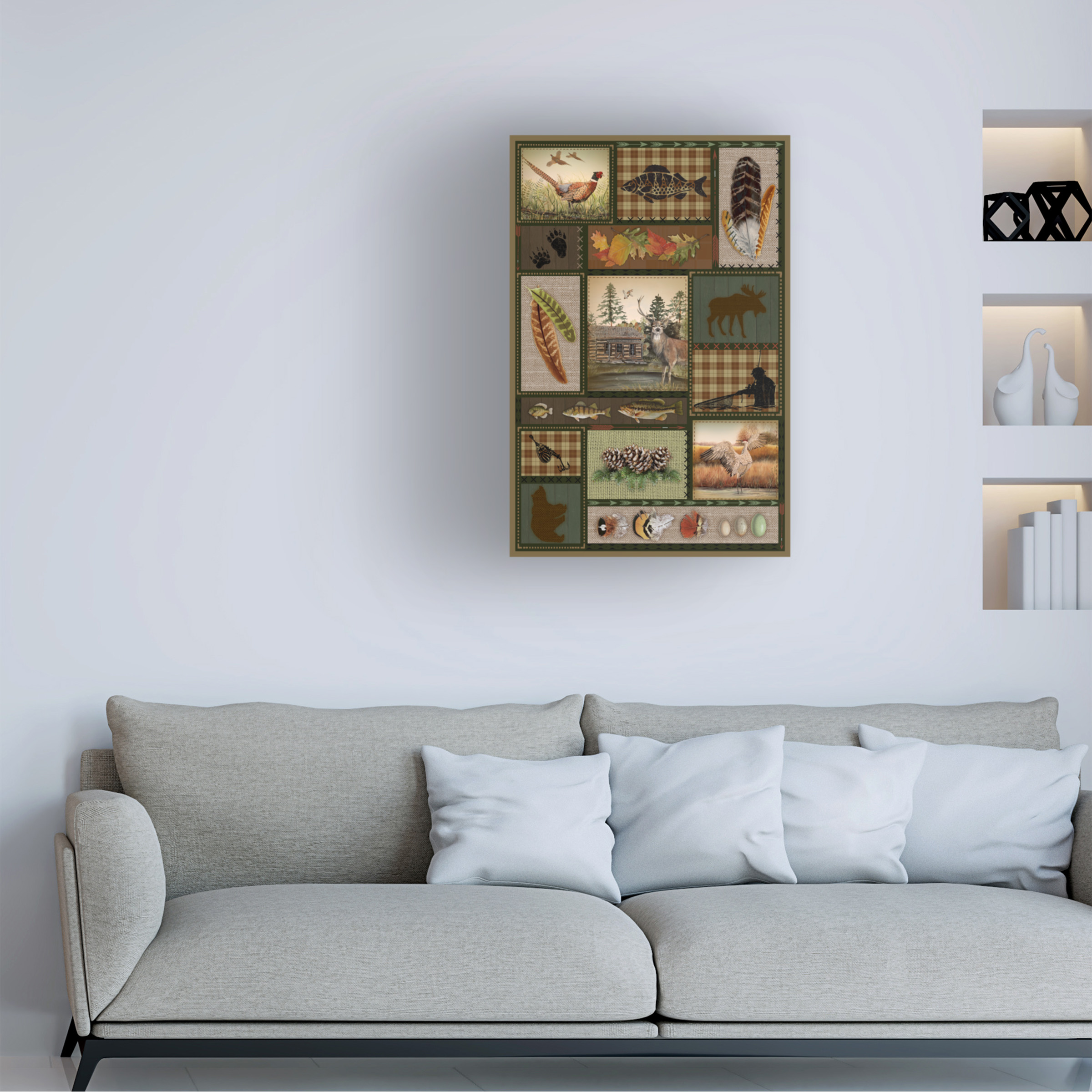 Trademark Fine Art 'Wilderness Lodge 19' Canvas Art by Jean Plout