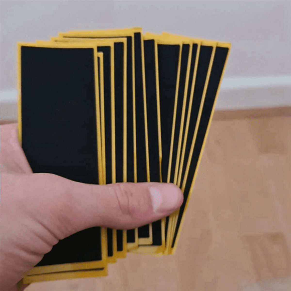200Pcs/Lot Black Fingerboard Deck Uncut Tape Stickers Black Foam Grip Tape Stickers 38mmx110mm