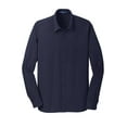 thumbnail image 5 of Port Authority Dimension Knit Dress Shirt-3XL (Dark Navy), 5 of 6