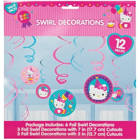 Hello Kitty Hanging Birthday Party Decorations 12pc Walmart Com