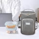 thumbnail image 5 of Bolso portátil bento para almuerzo, bolsa termo, diagonal, aislada, almacenamiento, para picnic, resistente al frío, bolsillo exterior, material impermeable, uso en oficina, bolsa de metal, 5 of 9