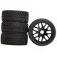 thumbnail image 2 of 4 ruedas RC, neumáticos, fácil instalación, reemplazo, piezas de modificación profesionales Negro, 2 of 9