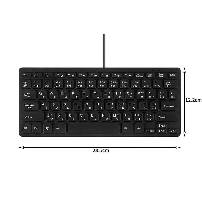 USB Travel keyboad with UltraNav 日本語配列 Wired USB Japanese/English Bilingual Keyboard for Tablet/ PC