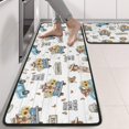 thumbnail image 2 of Kitchen Rugs Sets Of 2,White Highland Cow Blue Truck Pattern Anti Fatigue Kitchen Mat Rugs Non Slip Washable,Decorative Kitchen Floor Mats for Kitchen,Sink,Laundry,17"x47"+17"x47", 2 of 5