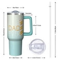 thumbnail image 2 of Dad's Treasure Tumbler 40oz Stainless Steel, Best Dad Ever Insulated Gift with Lid & Straw, Father's Day Christmas Birthday Present from Daughter, 2 of 5