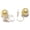 Silver, variant on Clip-on Earrings Pearl Ball Gold Tone Earrings 12mm Round Ball