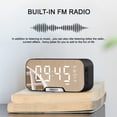 thumbnail image 5 of XGFHYJEH Alarm Clock, Digital clocks, Atomic Clocks, Alarm Clock with Usb Charge Port, Small Smart Bedside Tabletop Clock with Large LED Display & Wireless Bluetooth Speaker, 5 of 7