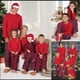 thumbnail image 2 of Pijamas a juego de Navidad para Familia, ropa de rojo de Navidad, casa, fiesta, padre, mamá y yo, pijama de niño, 2 of 3