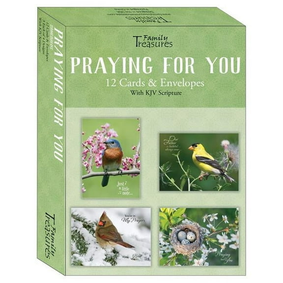 Family Treasures Wholesale 22476X Boxed - Card Praying for You-Songbirds - Box of 12