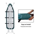 thumbnail image 4 of HELLHERO Ironing Board Cover Home Protective Cover Elastic Edge Hook and Loop Fastener Blue Rose Pattern Ironing Board Protector Cover for Tailor Shop, 4 of 5