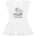 thumbnail image 3 of Inktastic I Love My Aunt Elephant Family Girls Toddler Dress, 3 of 5