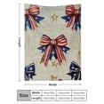 thumbnail image 3 of PRATYUS Stars Bows American Impressionism Flannel Blanket, Soft Cozy 40x50in, 3 of 7