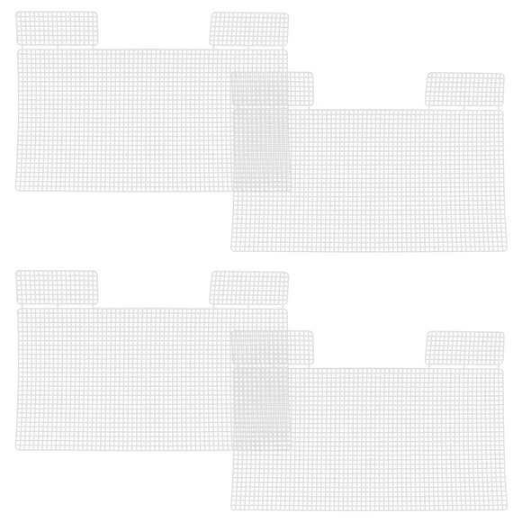 BRIGHTFUFU 4 piezas DIY DIY MEDILLA DE MEDILLA DE PLÁSTICO PARA BOLSA DE CROCHET HACHA LA MEDIDA DE MELA DE PLÁSCO VUELTO PARA BOL