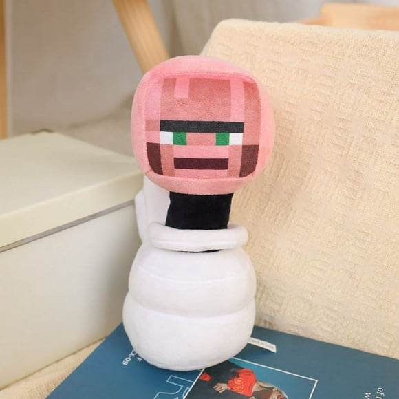 Skibidi Toilet Man Plush,Skibidi Toilet Plush Toys,Titan Tv Man Skibidi Toilet Plush,Skidibi Toilet Stuffed Animal Toy for Game Fans(23cm pink