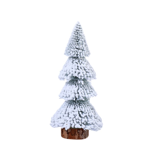 Fiudx Adorno Navideño de Madera con Diseño de Mini Copos de Nieve, Flocado con Base de Madera, Ideal para Mesas Festivas, Decoración para El Hogar o Escaparates, Varios Tamaños, Temática Navideña.