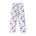 thumbnail image 4 of Kdxio Orchids Flowers Print Men's Sleep Pajama Pant Lounge Pants with Pockets, 4 of 8
