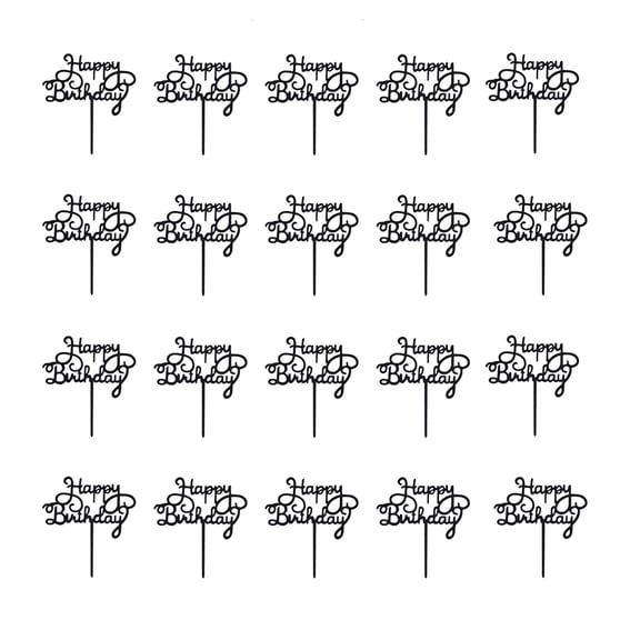 FRCOLOR 20pcs Birthday Cake Toppers Cake Decorations Cake Ornament Party Supplies