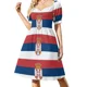 thumbnail image 2 of Bandera de Serbia Vestido sin mangas Vestido de invitada de boda Vestido de verano Mujer para mujer Vestido largo para mujer, 2 of 7