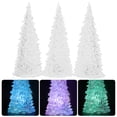 thumbnail image 4 of 3pcs Acrylic Clear Christmas Light Up Tree Tabletop Led Christmas Tree Glitter Decor Night Light For Party Centerpiece Present, 4 of 8