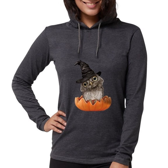 CafePress - PD Moreno's Halloween Owl - Womens Hooded Shirt
