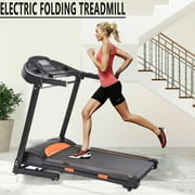 Folding electric treadmill1000W treadmill running machine Electric Motorized Power Running Jogging Machine 110V with LED display screen