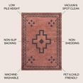 thumbnail image 2 of JONATHAN Y WASHABLE 8 x 10 Area Rug, Korsa Geometric Medallion - Red/Dark Gray, WSH118A-8, 2 of 3