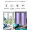 thumbnail image 4 of Window Privacy Film, Violet Ombre UV Sun Blocking Window Tint Film Heat Control One Way Blackout Window Film, Modern Abstract Gradient Color Art Non Adhesive Static Cling Window Sticker 17.7x78.7 In, 4 of 7