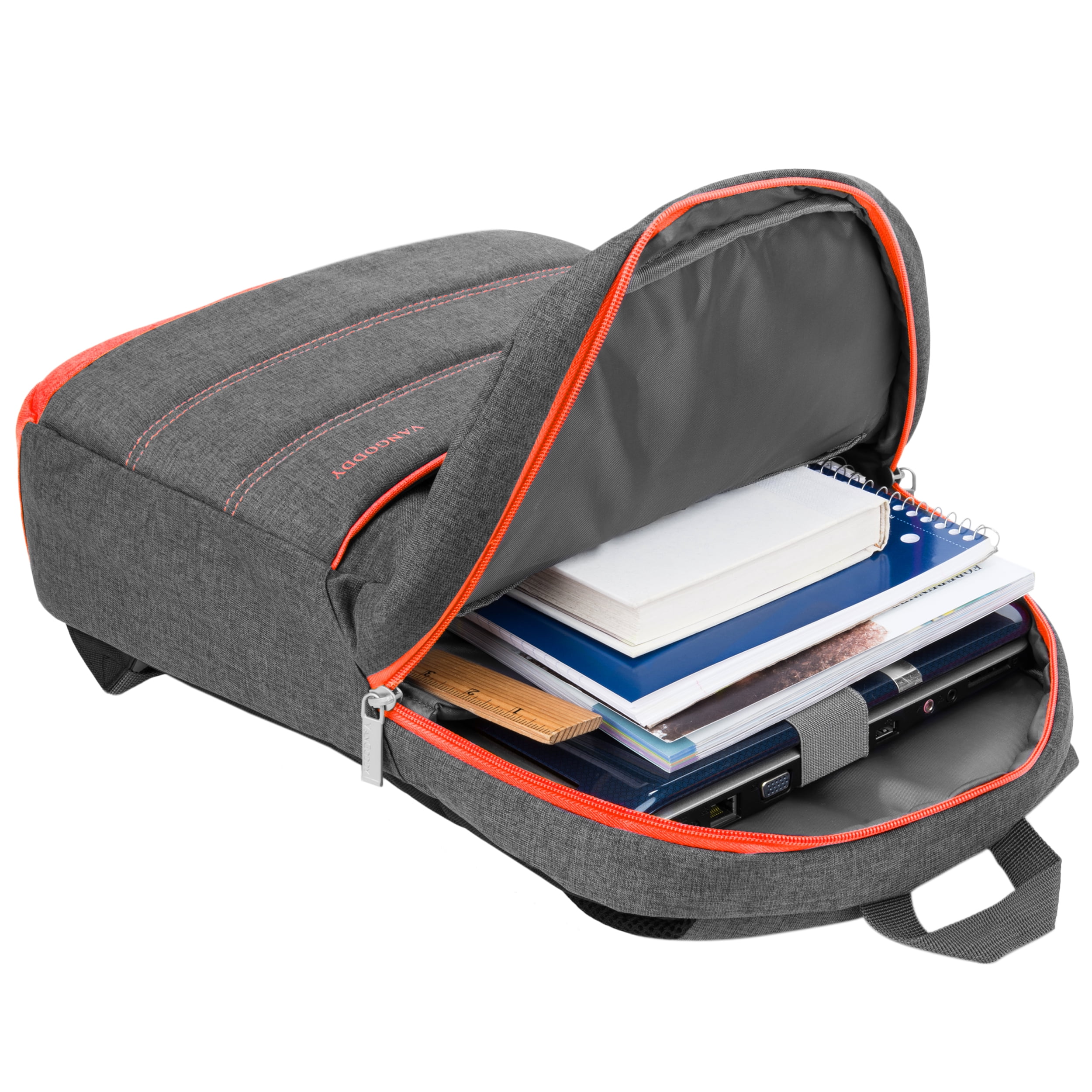 VANGODDY Bravo School Travel Notebook Nylon Backpack fits 13, 13.3, 14, 15, 15.6 Inch Laptops / Ultrabooks / Notebooks