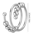 thumbnail image 3 of Fiudx Anillo de Cuentas de Lunares, Joya Ajustable Antiansiedad, Elegante Regalo para Parejas, Alivia El Estrés y Mejora El Estado de Ánimo, Uso Diario, Diseño Unisex, Aleación Hipoalergénica., 3 of 6