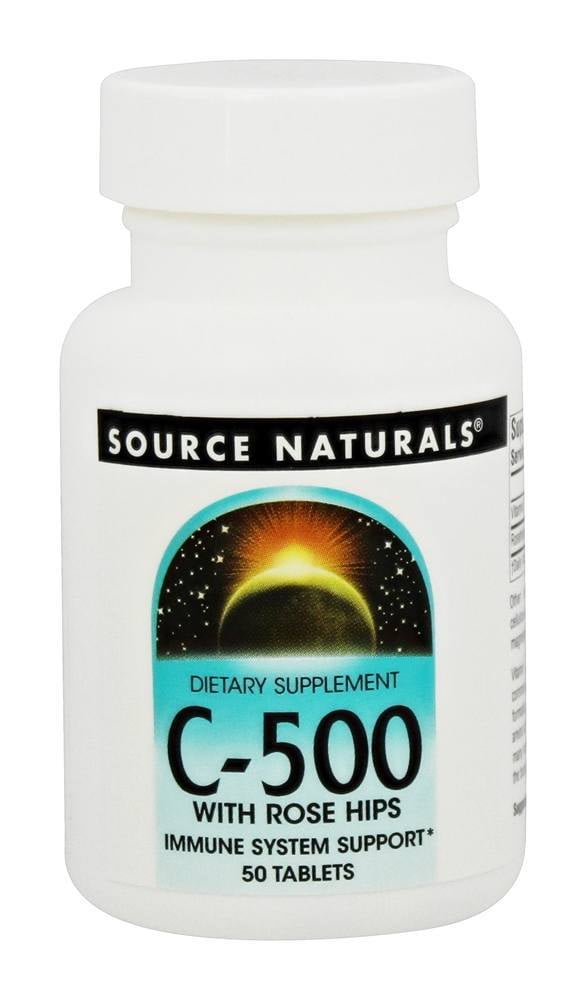 Source Naturals - C-500 with Rose Hips 500 mg. - 50 Tablets