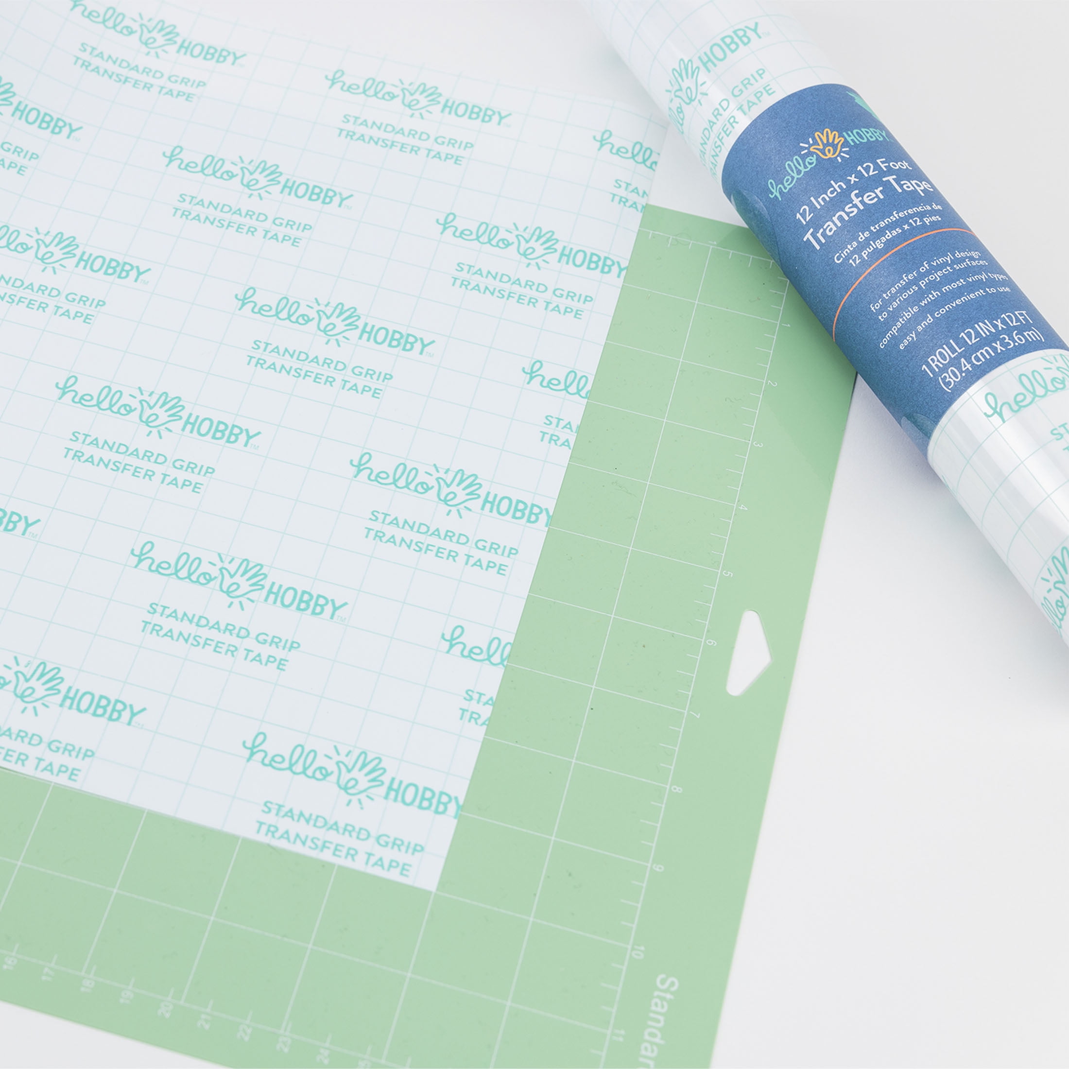 (3 pack) Hello Hobby 12" x 12' Clear Transfer Tape Roll