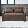 thumbnail image 5 of Furvclv Sleeper Chair Bed 4-in-1 Convertible Chair Bed Ottoman Pull Out Sofa Bed W/Adjustable Backrest Tufted Fabric Chaise Lounge Sofa Bed Couch For Small Space W/Side Pockets, 5 of 9