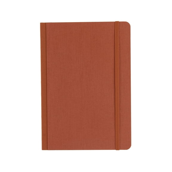 Fabriano Ecoqua Plus Fabric-Bound Notebook, 5.8" x 8.3", A5, Dotted, Red
