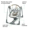 Ingenuity Boutique Collection Deluxe Swing ‘n Go Portable Baby Swing - Bella Teddy (Unisex)