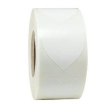 Clearance! Kbndieu 500PCS Valentines Stickers, Heart-shaped Sticker Roll, Valentine's Mother Day Crafting Scrapbooking, Wedding Party Decor Envelopes Greeting Cards Boxes Gifts Seal Stickers (White)