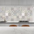 thumbnail image 2 of 20 piezas autoadhesivas de azulejos diagonales para suelo pegatinas de pared (ET105 20x20cm), 2 of 4