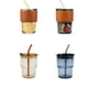 thumbnail image 2 of Ounissouiy Taza de té helado Disfrute de una bebida refrescante en cualquier momento y en cualquier lugar Tazas de café helado con pajita y tapa Mostrada Ámbar (con tapa), 2 of 6